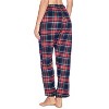 Ashford & Brooks Women’s Cotton Long-Sleeve Top Flannel Pants Pajama Sleepwear Set - 4 of 4