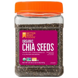 BetterBody Foods Organic Chia Seeds, 1.25 lbs (20 oz) - 1 of 2