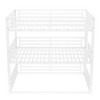 KWPZQEB Triple Bunk Bed with Safety Guardrails & Ladder, Metal Triple Bunk Bed with Noise-reduced Design, No Box Spring Need, Easy Assembly - 4 of 4