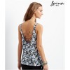 Aeropostale Womens Floral Strappy Tank Top, Black, Large - 2 of 3