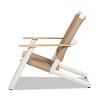 Jennifer Taylor Home Atlas Adirondack Outdoor Lounge Chair, Natural Beige All Weather Wicker - 3 of 4