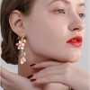 Golden Stud Pearl Drop Earrings – Lightweight Plum Blossom Design, Elegant & Cute Jewelry for Women - 3 of 4