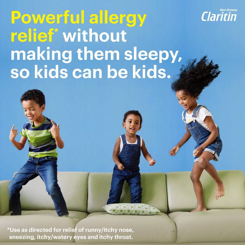 Children&#39;s Claritin Loratadine Allergy Relief 24 Hour Non-Drowsy Bubble Gum Chewable Tablets - 30ct, 3 of 12