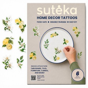 Suteka Amalfi Zest Vinyl Decal Set Home Decor Tattoos 6-Piece. : Target