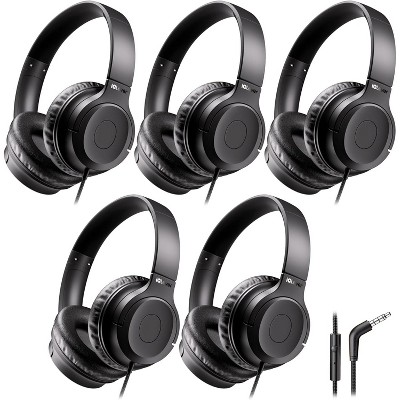 iClever Kids Headphones for School K-12, 85dBA Safe Volume, Tangle Free, 3.5mm Jack, HD Stereo, Swivel Foldable Kids Headphones