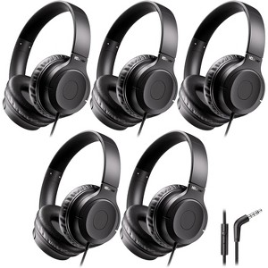 iClever Kids Headphones for School K-12, 85dBA Safe Volume, Tangle Free, 3.5mm Jack, HD Stereo, Swivel Foldable Kids Headphones - 1 of 4