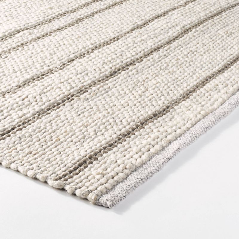 Striped Flat Woven Area Rug Cream - Threshold&#8482; designed with Studio McGee, 4 of 6