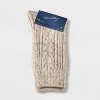 Women's Cozy Sweater Cable Crew Boot Socks - Universal Thread™ 4-10 - 2 of 3