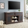 Kumasinova Embossed Pattern TV Stands for TV up to 65",Media Dresser with 2 Doors,2 Drawers&Shelves,Versatile TV Console for Living Room - 2 of 4