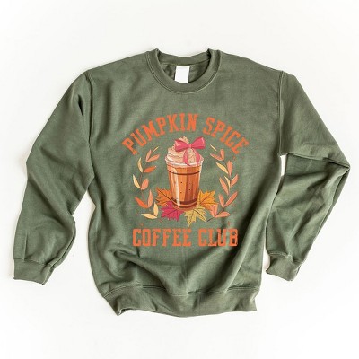 Simply Sage Market Women's Graphic Sweatshirt Coquette Pumpkin Spice Coffee