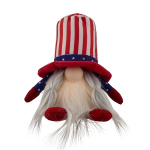 Northlight Lighted Americana Girl Patriotic Gnome - 6.75" - 1 of 4