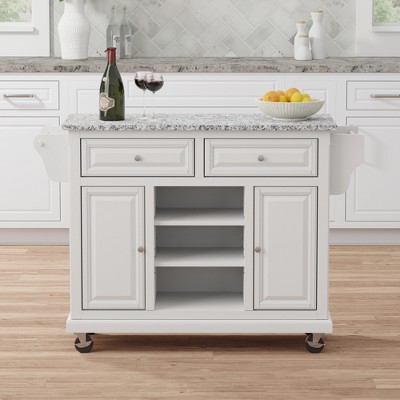Glenwillow Home Kitchen Cart with Locking Casters