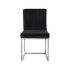 Meridian Furniture,Giselle Black Velvet Dining Chair, Set of 2 - 3 of 4