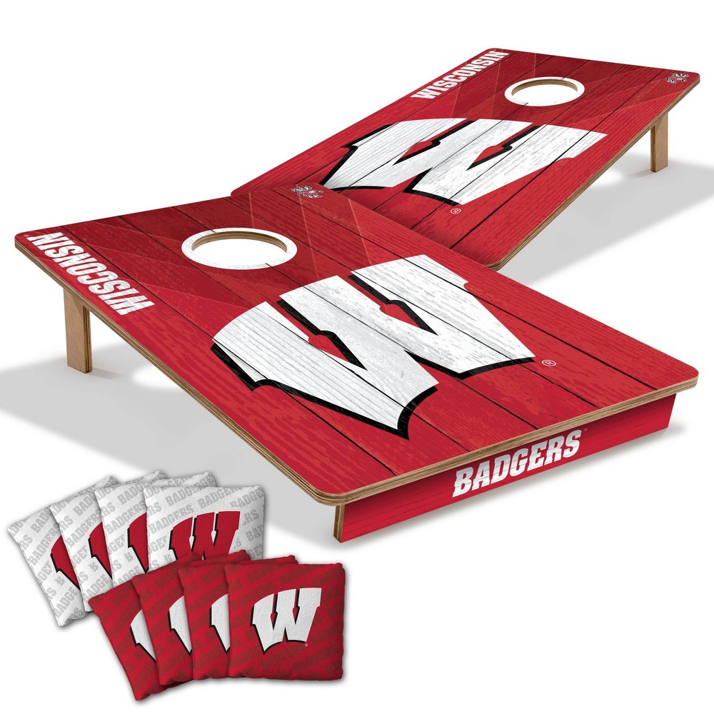 NCAA Wisconsin Badgers 2'x3' Wood Toss Game Set