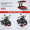 1100 LBS Motorcycle Lift Scissor Jack with Dolly & Hand Crank, Height Adjustable Center Stand for ATVs, Dirt Bikes - 3 of 4