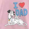 Girl's One Hundred and One Dalmatians Pongo and Lucky I Love Dad T-Shirt - 2 of 4