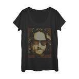 Women's The Big Lebowski The Dude Text Poster Scoop Neck