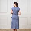 Hope & Henry Womens' Organic Cotton Short Sleeve Knit Tie Maxi Dress - 3 of 4