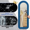 Beautyolove 24 in. W x 63 in. H Irregular Blue Flannel Wrapped Wood Framed Full Length Floor Mirror Wall Mounted or Leaning Mirror - 4 of 4