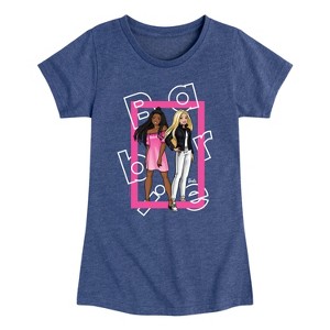 Girls' - Barbie - Dolls Box Logo Fitted Short Sleeve Graphic T-Shirt - 1 of 4