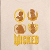 Women's - Wicked - Dorthy And Friends Logo Lightweight French Terry Wide Neck Long Sleeve Graphic Shirt - 2 of 4