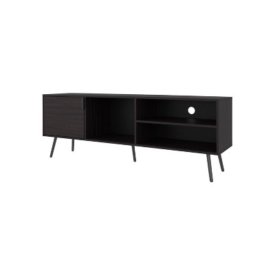 Vynxaria Contemporary TV Stand with Multi-Storage, Wengue, 63"W x 15.7"D x 22.8"H