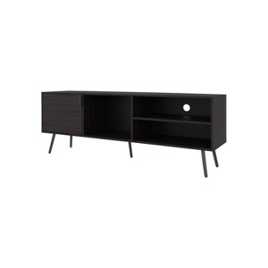 Vynxaria Contemporary TV Stand with Multi-Storage, Wengue, 63"W x 15.7"D x 22.8"H - 1 of 4