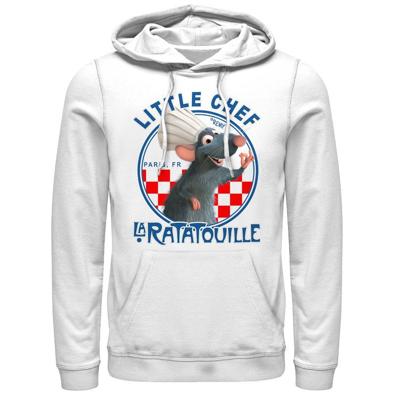 Men's Ratatouille Little Chef Remy Circle Pull Over Hoodie, 1 of 5