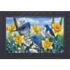 Briarwood Lane Doormat 30x18 Indoor Outdoor Bluebirds and Daffodils Spring For Spring Doormat - 2 of 4