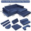 Kids Couch 13PCS Play couch,modular kids play couch for playroom, Playhouse Play Set for Toddlers Babies, Foam Modular Sectional Sofa - 2 of 4