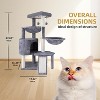 Heybly Three Layer Cat Tree with Cat Condo and Two Hammocks - 3 of 4