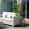 NicBex 1PC Faux Tree, Double Rod 18-leaf Artificial Plant Indoor Fake Plants for Courtyard Entryway, Garden Decor - 3 of 4