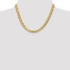 Black Bow Jewelry 7.25mm 14K Yellow Gold Solid Lightweight Flat Curb Chain Necklace - 2 of 4