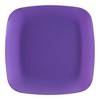Smarty Had A Party 8.5" Purple Flat Rounded Square Plastic Buffet Plates - 120 pcs - 2 of 4