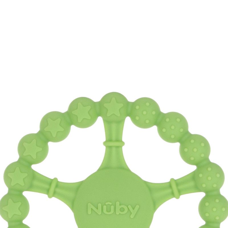 Nuby Silicone Wheel Teether - Green, 3 of 6