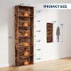 6 Tier Open Bookcase, Rustic Farmhouse Book Shelves, Spacious Organization for Storage, Organize Office, Durable & Resilient Build, Easy Assembly - 2 of 4