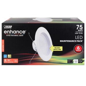 Feit Electric Enhance Soft White 5-6 in. W LED Dimmable Recessed Downlight 12.3 W - 1 of 1