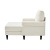 Yinvani Modern Chaise Lounge Sofa for LivingRoom or Bedroom, Chenille Fabric - 3 of 4