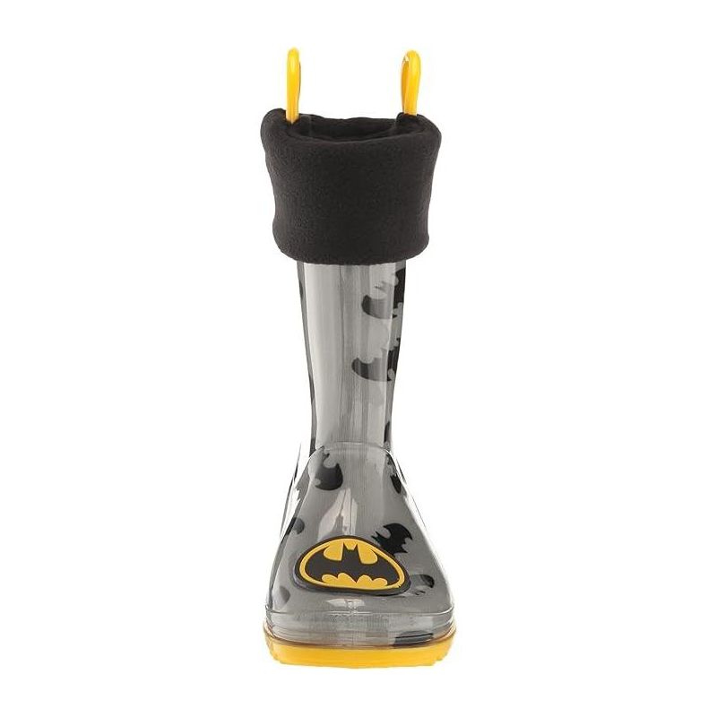 Batman Kid’s Rain Boots with Soft Removable Liner, (Ages 1-8 years), 5 of 7