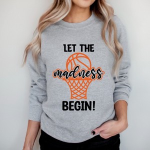 Simply Sage Market Women's Graphic Sweatshirt Basketball Madness Hoop - 1 of 3