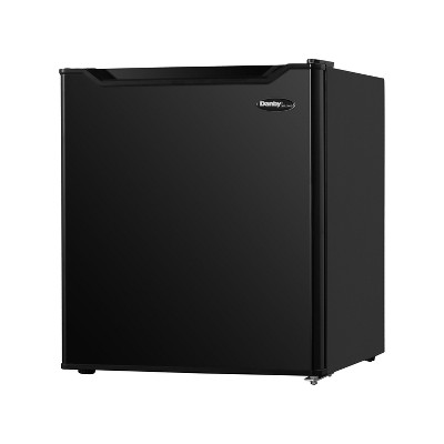Black Compact Energy Star Mini Fridge with Reversible Door