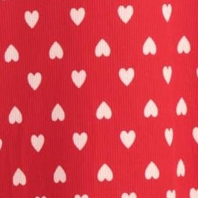 mini hearts - red