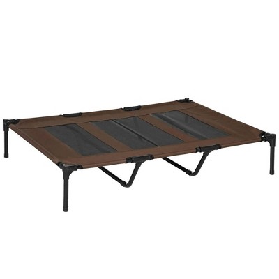 Resenkos 48" x 36" Elevated Breathable Dog Bed Portable Pet Cot w/ Carry Bag Metal Frame Breathable Mesh Indoor and Outdoor Red