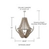 Capital Lighting Kayla 6 - Light Chandelier in  Mystic Sand - 2 of 4