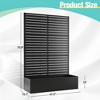 TOAOTBNBO Outdoor Planter Box with Square-Hole Trellis, Metal Raised Garden Bed for Climbing Plants, Galvanized Garden Box with Drainage Holes - 3 of 4