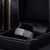 Jewelry Avalanche Mens Gunmetal Tungsten Carbide Wedding Band, Comfort-fit, Hammered finish, 8mm - 4 of 4