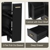 Mshliw 24 Inch Bathroom Vanity with Sink, Freestanding Cabinet with Door Shelf, Drawer and Pull-Out Basket, Ceramic Top - 4 of 4