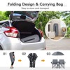 Tangkula Portable Double Camping Chair, Folding Picnic Loveseat W/ Removable Adjustable Umbrella, Carrying Bag, Cooler Bag, Side Pocket & Cupholder Red/Gray/Black/Turquoise - 4 of 4