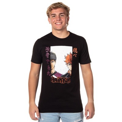 Haikyu!! Shirt Men's Wakatoshi Ushijima And Shoyo Hinata Season 3 T-Shirt Adult