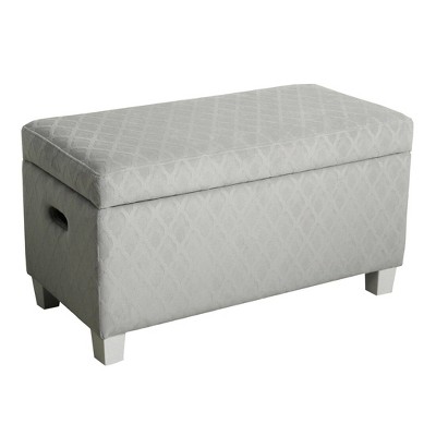 Kids' Juvenile Storage Bench Gray - HomePop